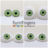 50mm Flat Puppet Eyes with Cabachon Iris - GRANNY SMITH - FurriFingers